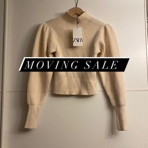 LAST DAY TO BUY!! Zara puff sleeve sweater NWT
